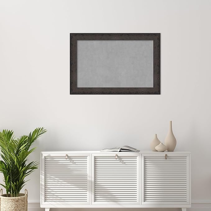 Amanti Art Black Framed Magnetic Board 25x37 Large Vision Board - Image 5