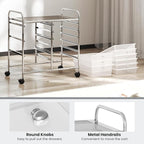 GOFLAME 9-Drawer Rolling Storage Cart, Mobile Utility Cart - Image 5