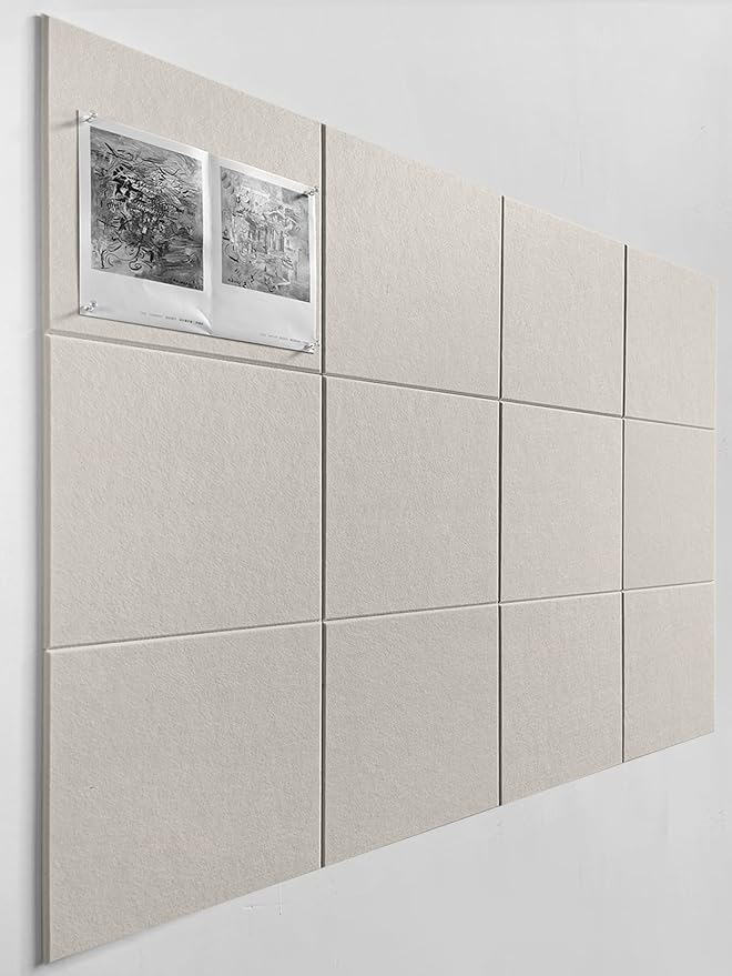 DECORITA Felt Wall Tiles | Large Cork Board Alternative | Aesthetic Felt by DesignerManufacturerofInnovativeBulletinBoardSolutionsforHomeOffice