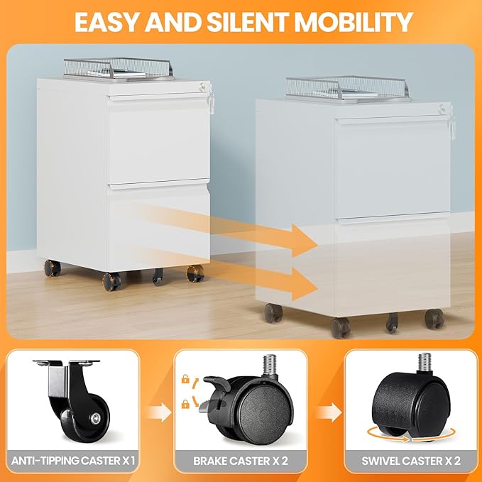 AFAIF 2 Drawer File Cabinet - Image 4