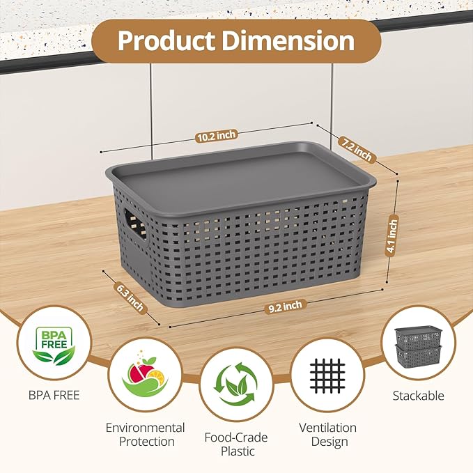 ZFTMRR Plastic Storage Basket - Image 2