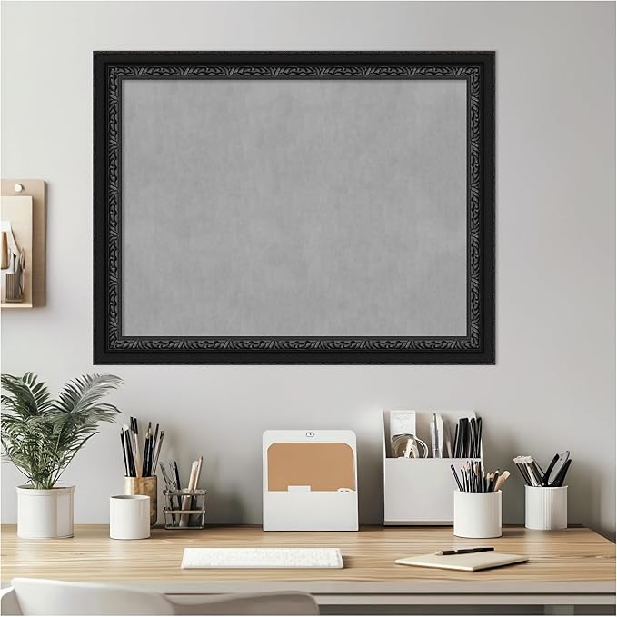 Amanti Art Black Framed Magnetic Board 22x28 Medium Vision Board - Image 7