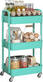 Sywhitta 3-Tier Plastic Rolling Utility Cart by haseverythingyouneed