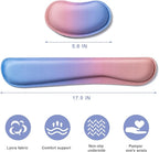 Hoewina Keyboard Wrist Rest, Ergonomic Wrist Rest, Superfine Fabric and Gel - Image 2