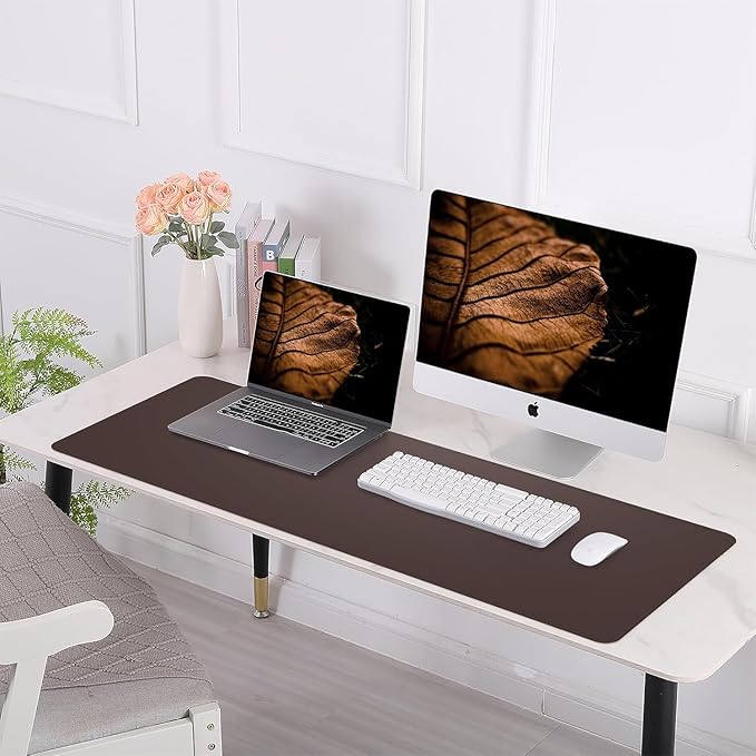 AFIING Leather Desk pad Protector, Large Non-Slip Office Desk Mat - Image 6