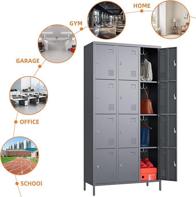 SUPEER Metal Lockers for Employees - Image 5