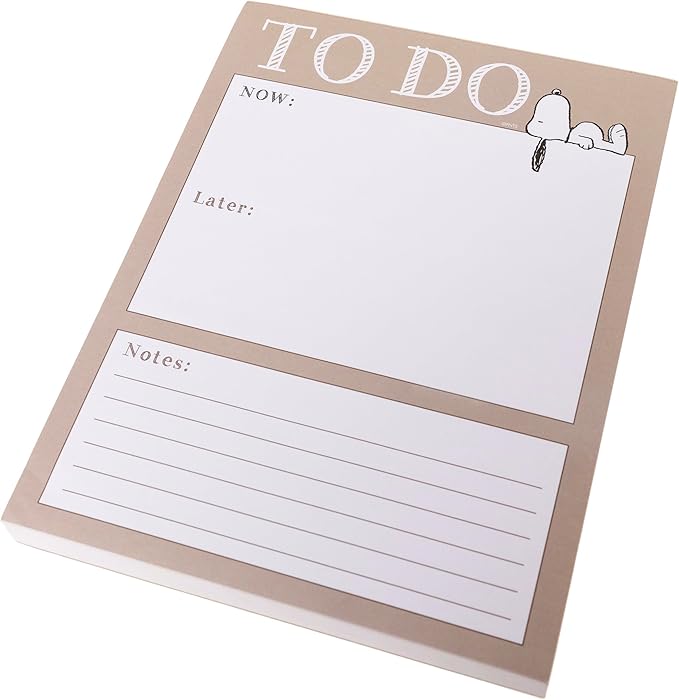 Snoopy To-Do List Notepad by Gaphique, 150 Tear-Away Sheets, Task Planner - Image 3