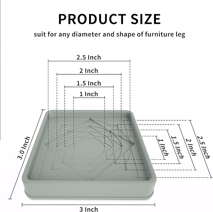 Furniture Coasters, Anti Slide Floor Protector - Image 3