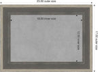 Amanti Art Grey Framed Magnetic Board 17x23 Small Vision Board - Image 2