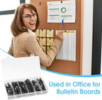 290 Pcs Push Pins, 6 Style Thumb Tacks Set - Image 7