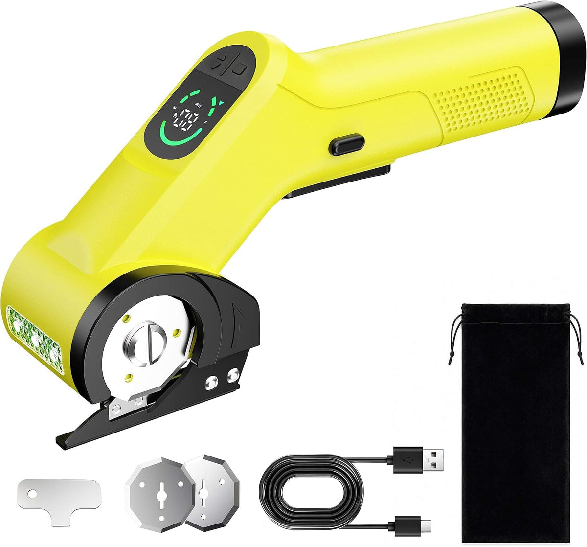Electric Cardboard Cutter, 0.48" Max Cutting Thickness,7.4V Brushless Motor