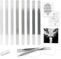 CAISEXILE 8 Neutral Palette Glitter Gel Pens Set, 1.0 mm Fine Point by CAISEXILE