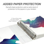 Samsill Economy 2 Inch 3 Ring Binder Bulk Pallet, Made in The USA, Round Ring - Image 8