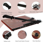 Paper Cutter Heavy Duty 18" Cut Length Professional Large Paper Cutter 12-Sheet - Image 3