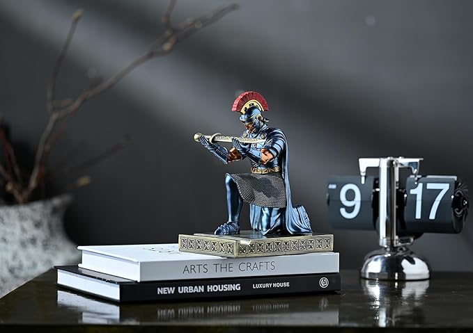 CYXStar Roman Praetorian Prefect Warrior Knight Pen Holder Desk Ornament Resin - Image 6