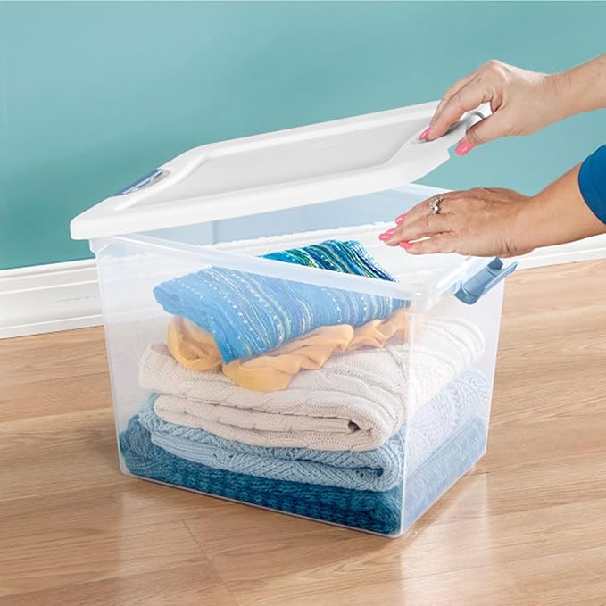 Sterilite 24-Pack Latching Box, Under Bed Storage Bins - Image 8