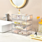 2 Pack Stackable Makeup Organizer, 12.1''L Acrylic Bathroom Organizer and - Image 6