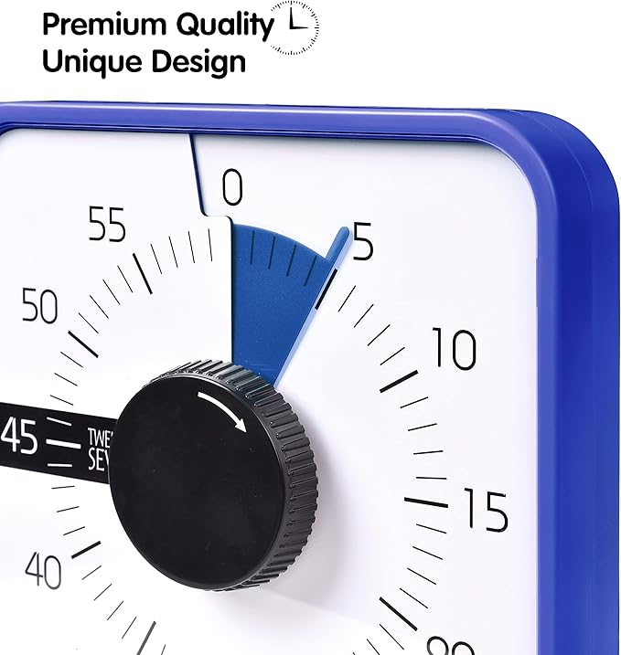 TWENTY5 SEVEN Countdown Timer 7.5 inch; 60 Minute 1 Hour Visual Timer – - Image 4