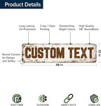 Custom Sign, Custom Street Sign, 11 Font Colors, 13 Font Styles, 4 Hole Options - Image 6
