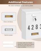 LAND·VOI Locking Wall-Mount Mailbox - Image 8