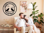ENFODREAM Personalized Wedding Couple Sign | Modern Metal Name Sign - Image 2