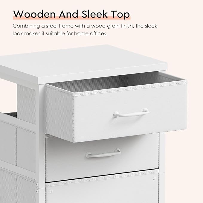 Maihail 3 Drawer Mobile File Cabinet - Image 5