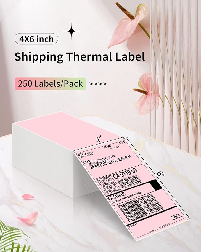 JADENS 4X6 Thermal Direct Shipping Label Compatible - Image 2