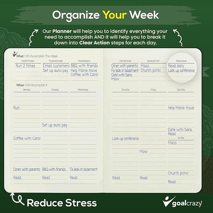 Undated Daily Planner to Achieve Your Goals 2025-2026 - Image 5