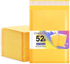 Ctarsthome 52Pack Yellow 6x10inch Kraft Bubble Mailers Small Business Mailing by Ctarsthome