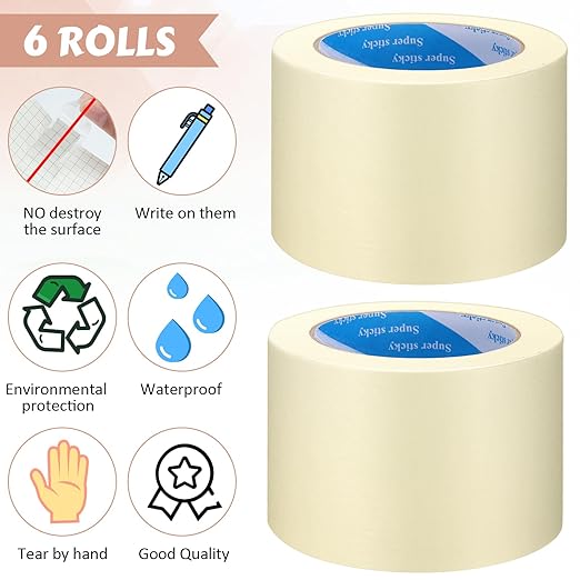 Fainne Masking Tape Bulk General Purpose Masking Painting Tape 55 Yards - Image 3