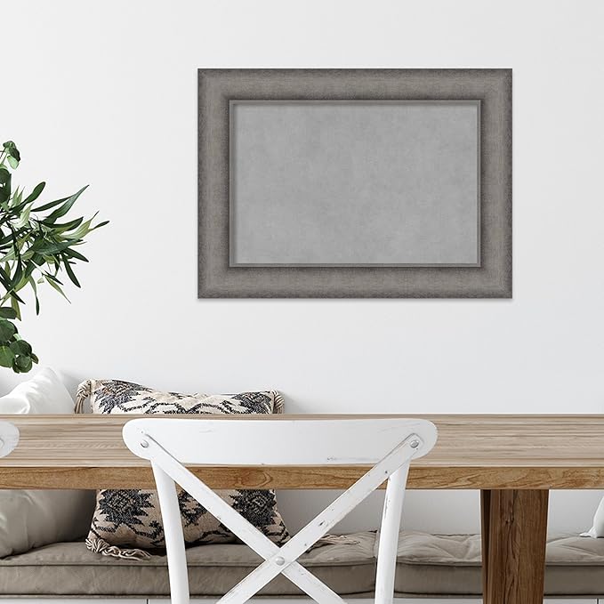 Amanti Art Grey Framed Magnetic Board 16x22 Small Vision Board - Image 5