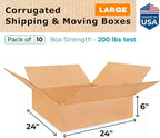 Large Shipping & Moving Boxes 24x24x6 inches - Image 2
