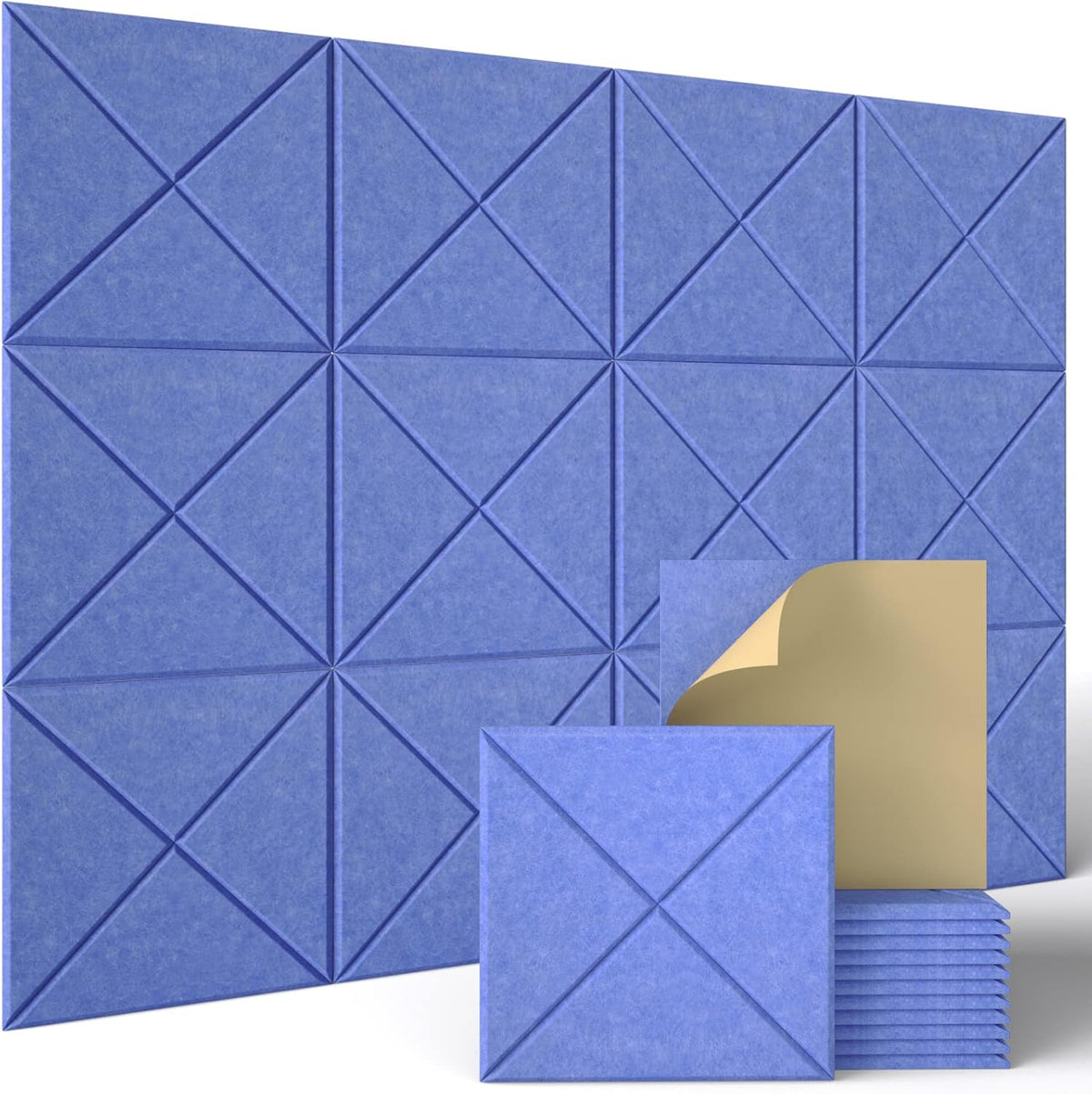 Sonicism 12 Pack X-Lined Acoustic Panels