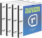 WOT I 1 Inch Telescoping 3 Ring Binder 4 Pack, Expandable Flexible Binder by WOTI