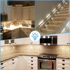 Litever Kitchen Under Cabinet LED Lighting Kit, Super Bright, Plug-in or - Image 7