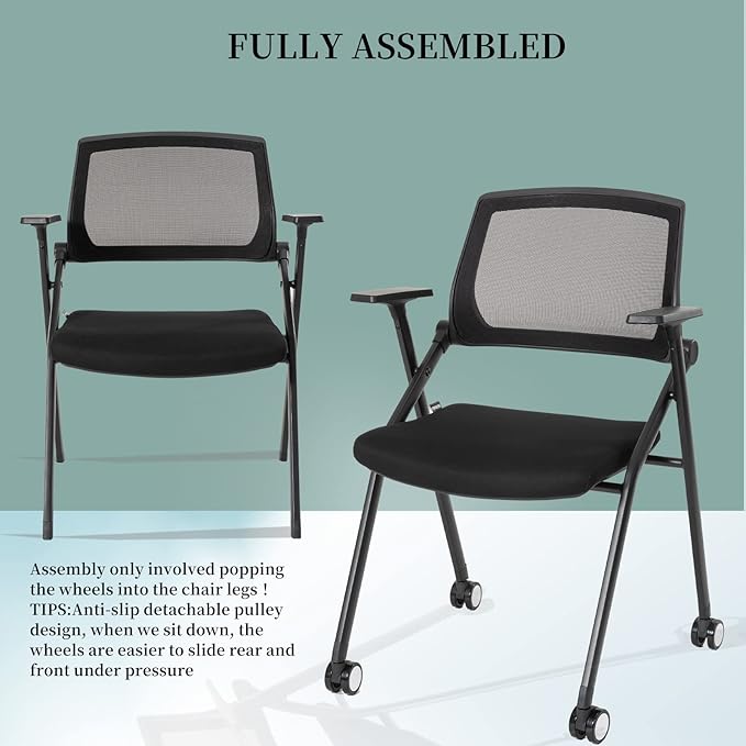 VACYOVKE 8 Pack Executive Office Chairs - Image 5