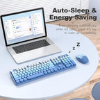 MOFII Wireless Keyboard and Mouse Combo, Full Size 2.4G Plug and Play - Image 5