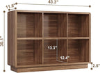 ChooChoo 6 Cube Storage Organizer, Wooden Bookcase - Image 3