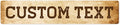 Custom Sign, Custom Street Sign, 11 Font Colors, 13 Font Styles, 4 Hole Options by MySignCenter