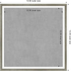 Amanti Art Silver Framed Magnetic Board 13x13 X-Small Vision Board - Image 4