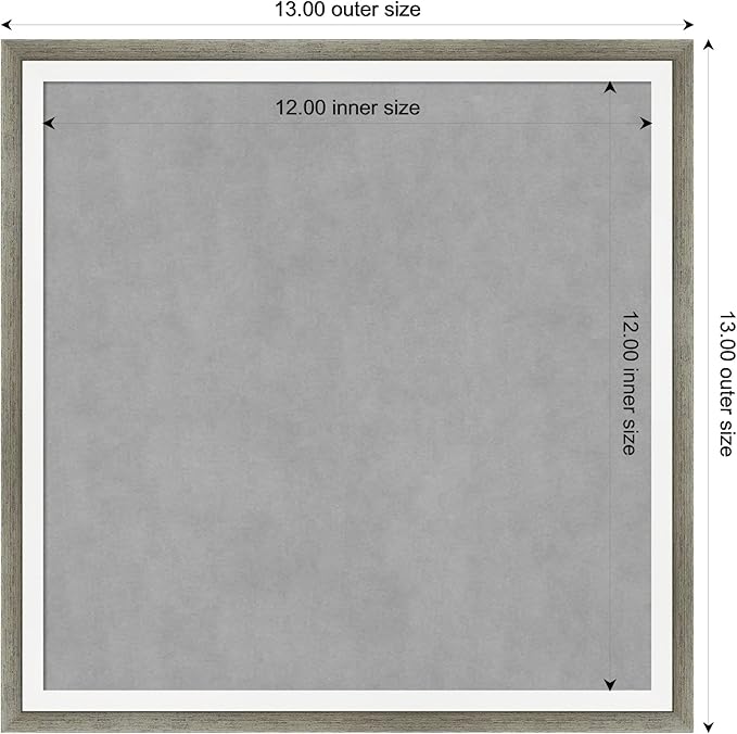 Amanti Art Silver Framed Magnetic Board 13x13 X-Small Vision Board - Image 4