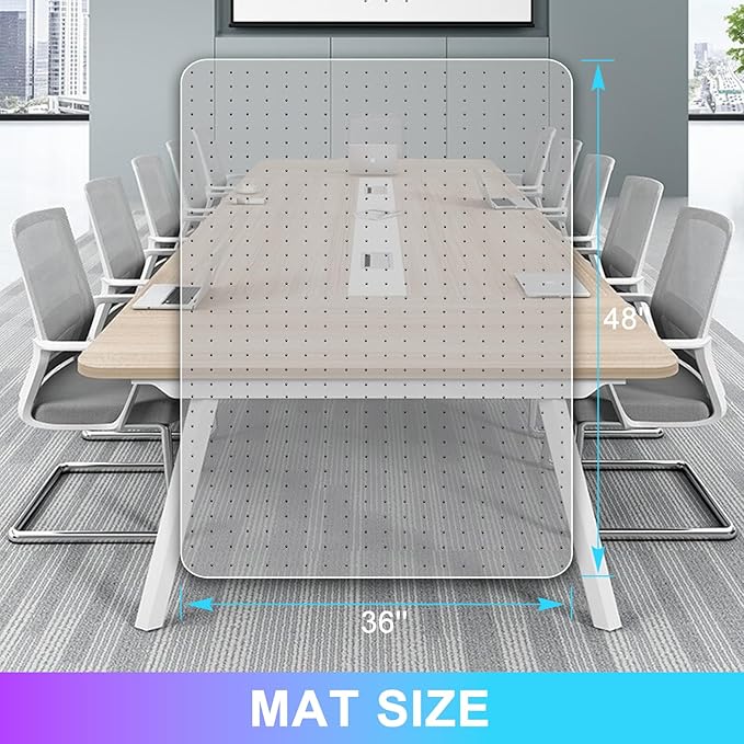 Vicwe Office Chair Mat for Carpet, 2 Pack, Easy Rolling Hard Mat for Office - Image 7