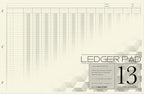 BookFactory Ledger Pad Large 13 Column Accounting Ledger Columnar Pads by BookFactory