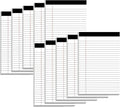 Nichela 5" x 8" Note Pads 10 Pack of Legal Pads 21lb Notepad College Ruled by Nichela