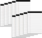 Nichela 5" x 8" Note Pads 10 Pack of Legal Pads 21lb Notepad College Ruled by Nichela