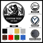 Custom Bear Metal Sign, Custom Bear Metal Wall Art Decor, Personalized Last - Image 4