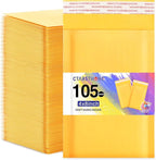 Ctarsthome 105Pack Yellow 4x8inch Kraft Bubble Mailers Small Business Mailing by Ctarsthome