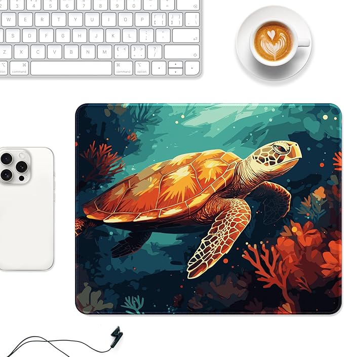 Auhoahsil Mouse Pad, 12 x 10 in Animals Theme Computer Mouse Pad - Image 2