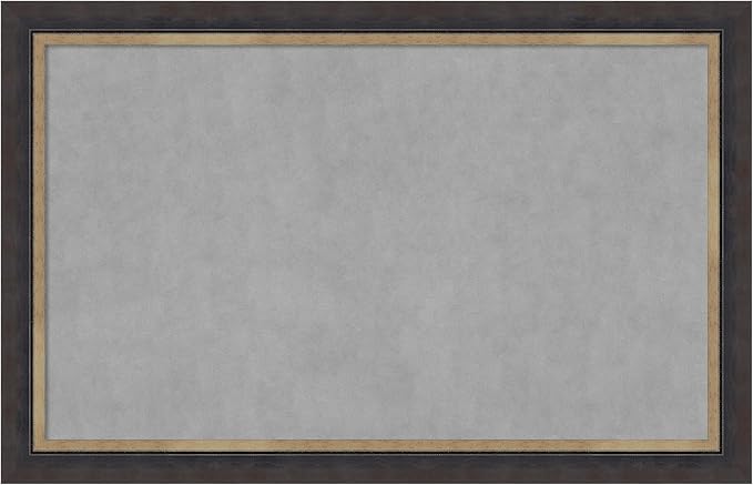 Amanti Art Black Framed Magnetic Board 29x45 Large Vision Board by AmantiArt