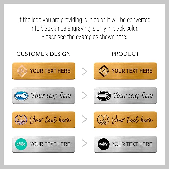 Custom Engraved ID Name Tag Badges Identification Personalized - Image 5
